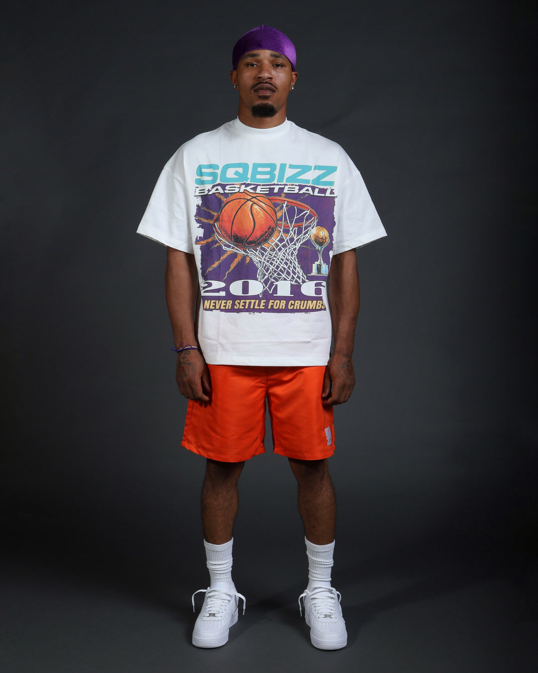 Above The Rim Tee in White