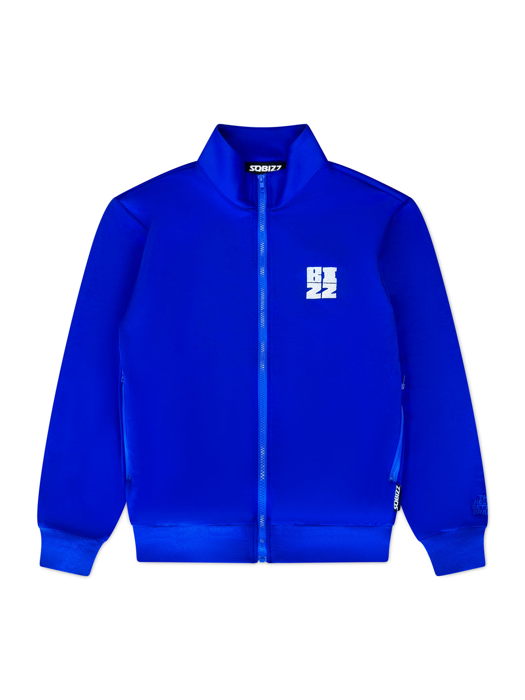 Bizz Track Jacket in Royal/White