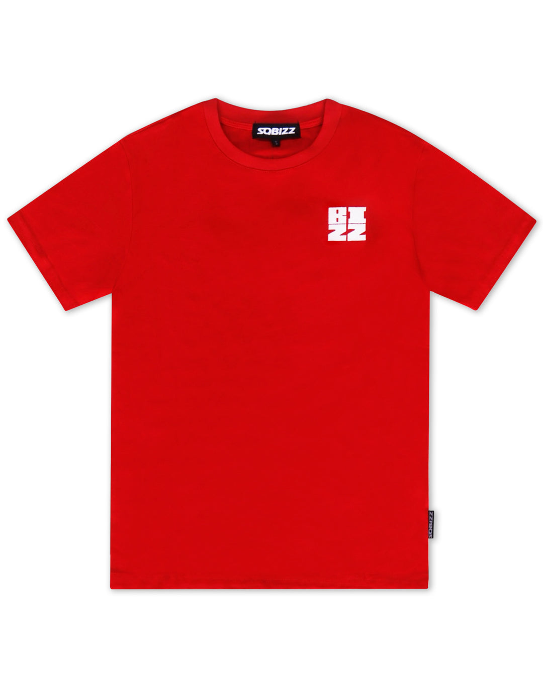 Bizz Tee in Red/White