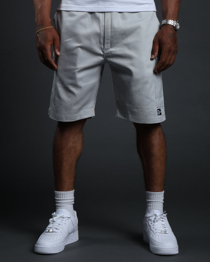 Hussle Work Shorts in Grey