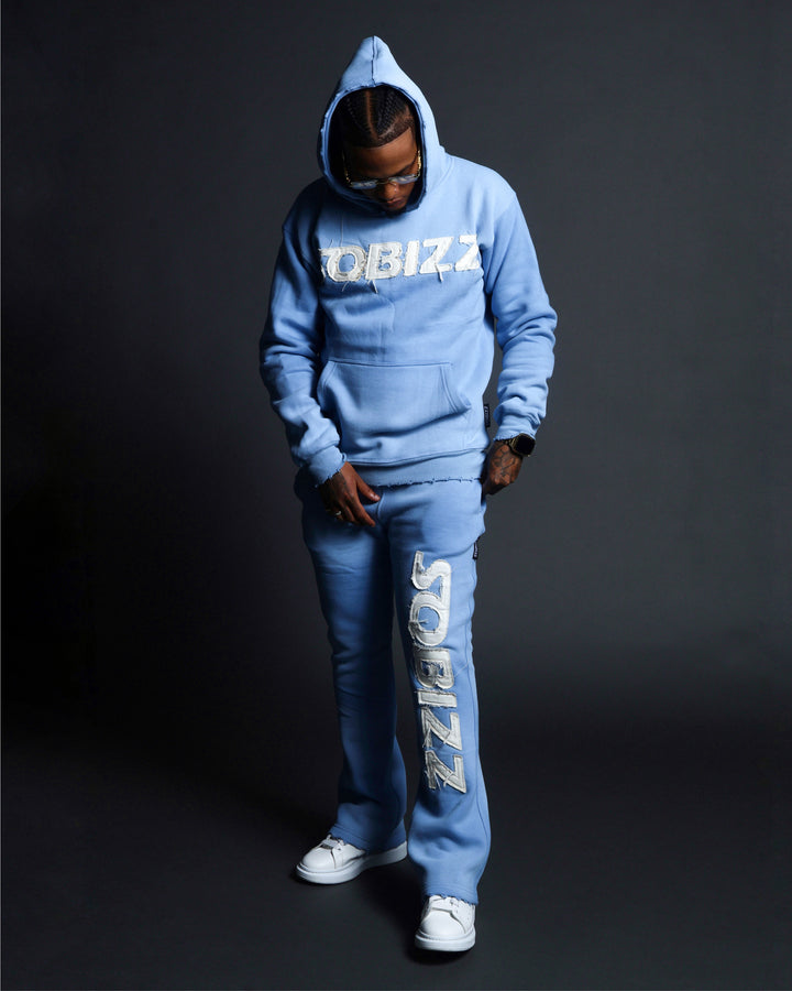 Summit Hoodie in Babyblue/White