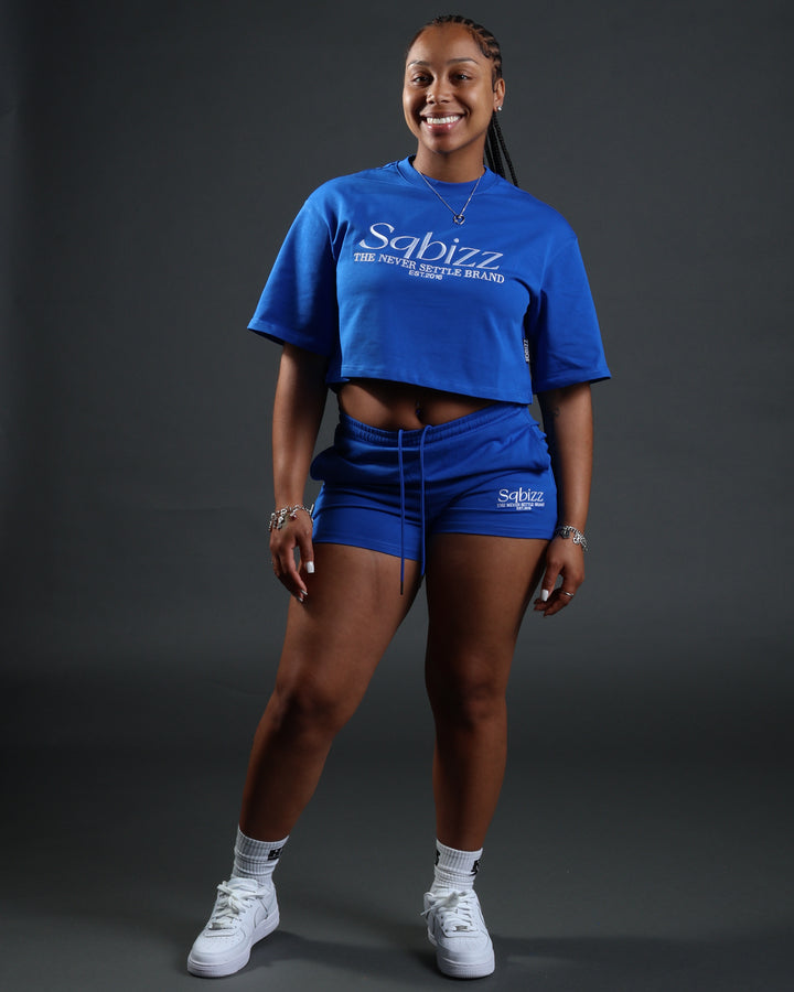 Women Prestige Tee in Royal/White