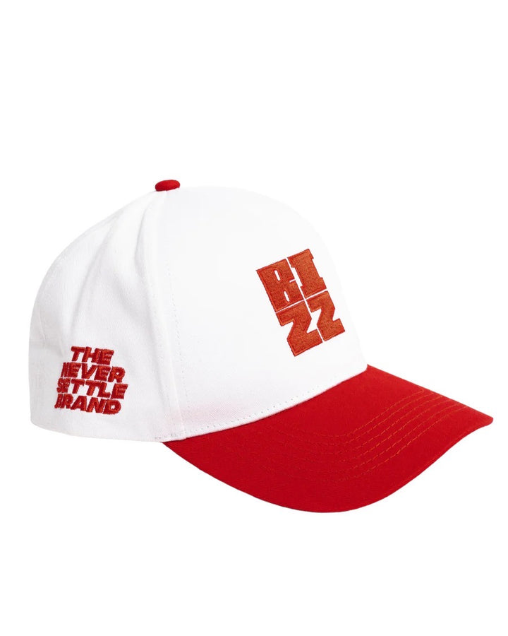 Bizz SnapBack in White/Red