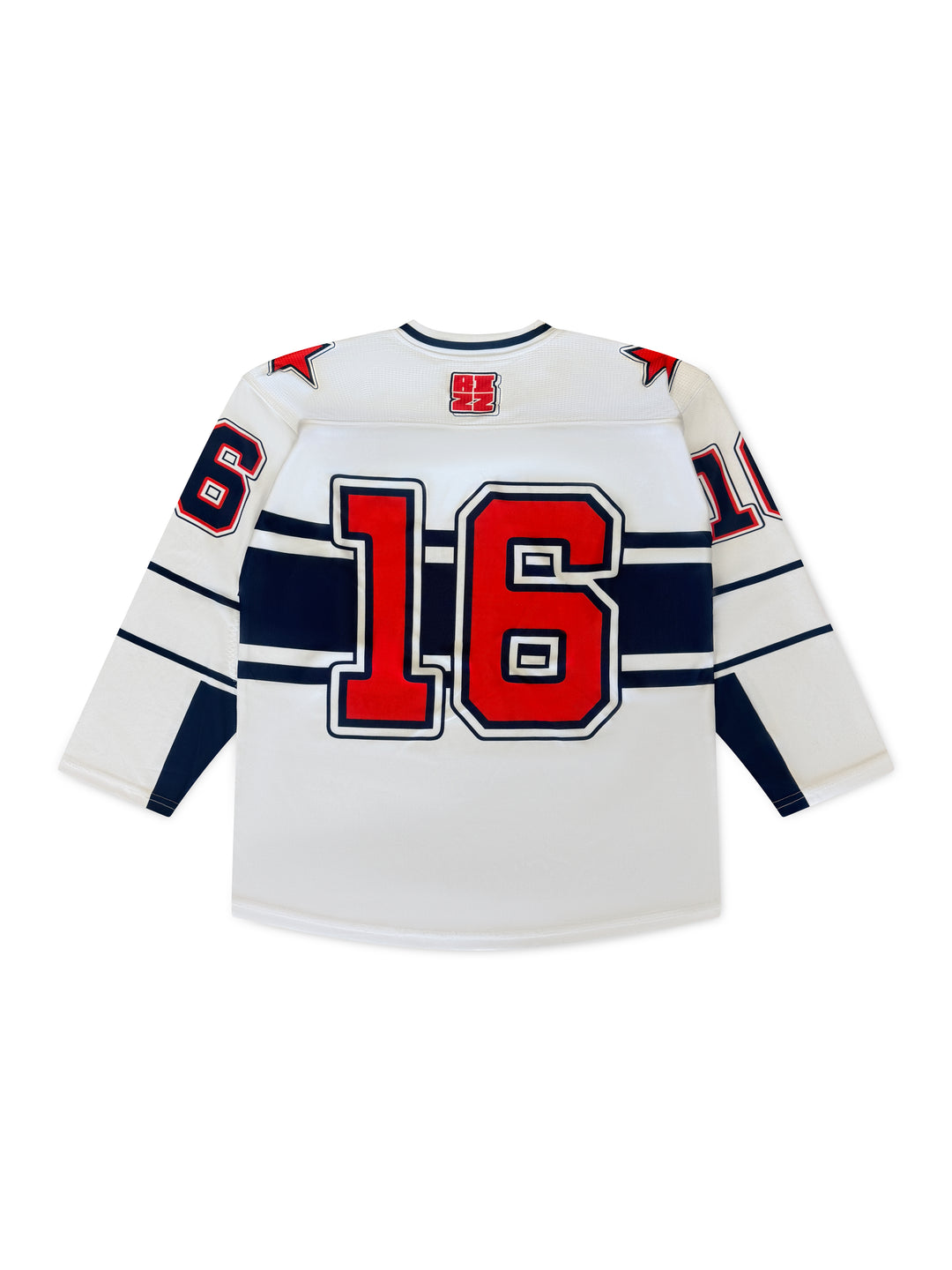 Hockey Jersey in White/Red/Navy