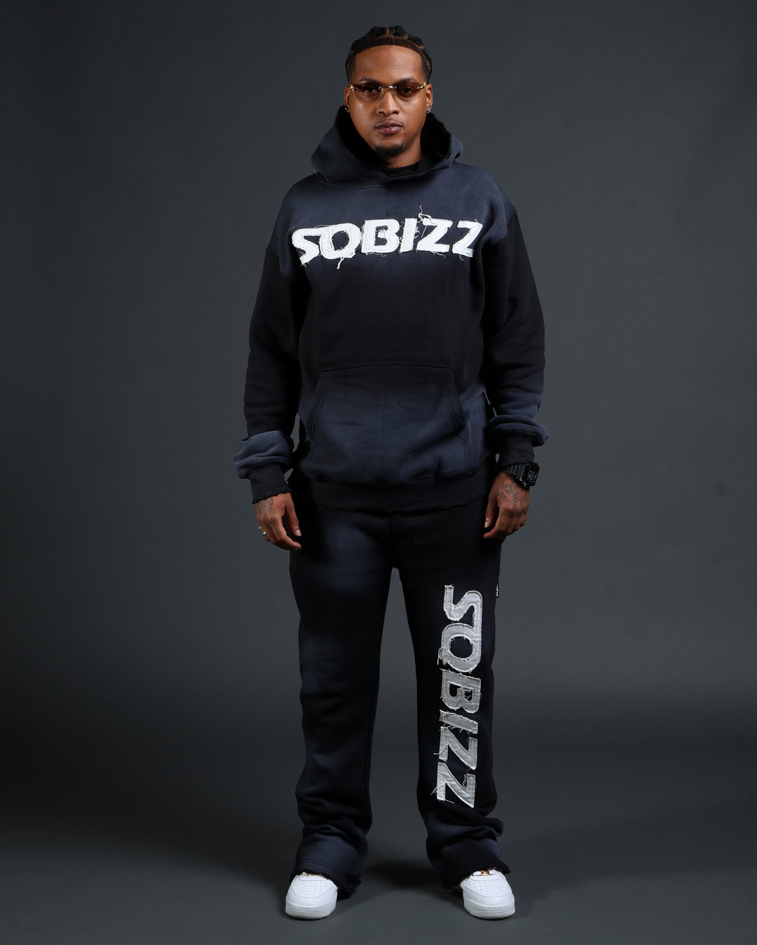 Summit Hoodie in Black/White