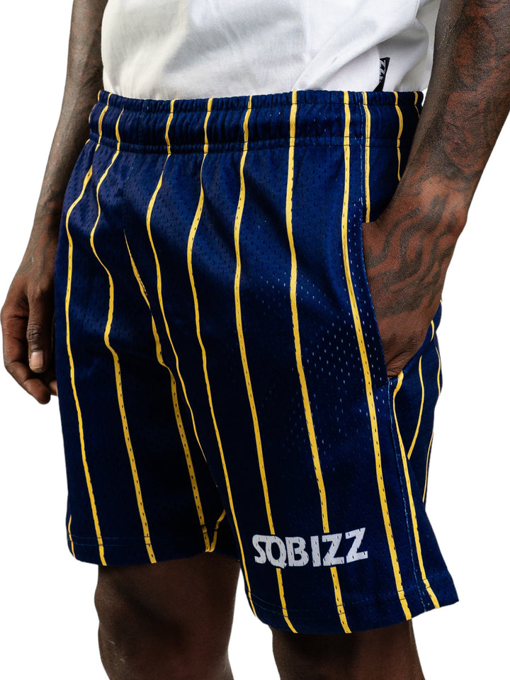 Alumni Shorts in Navy/White/Yellow