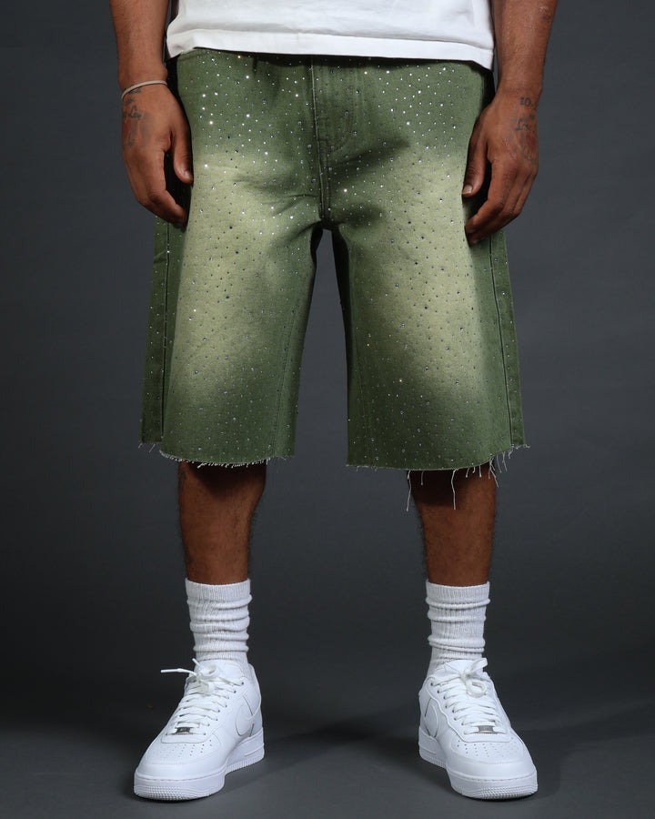 Starlit Jorts in Olive