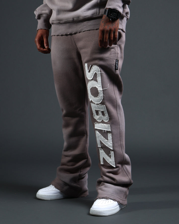 Summit Sweatpants in Grey/White