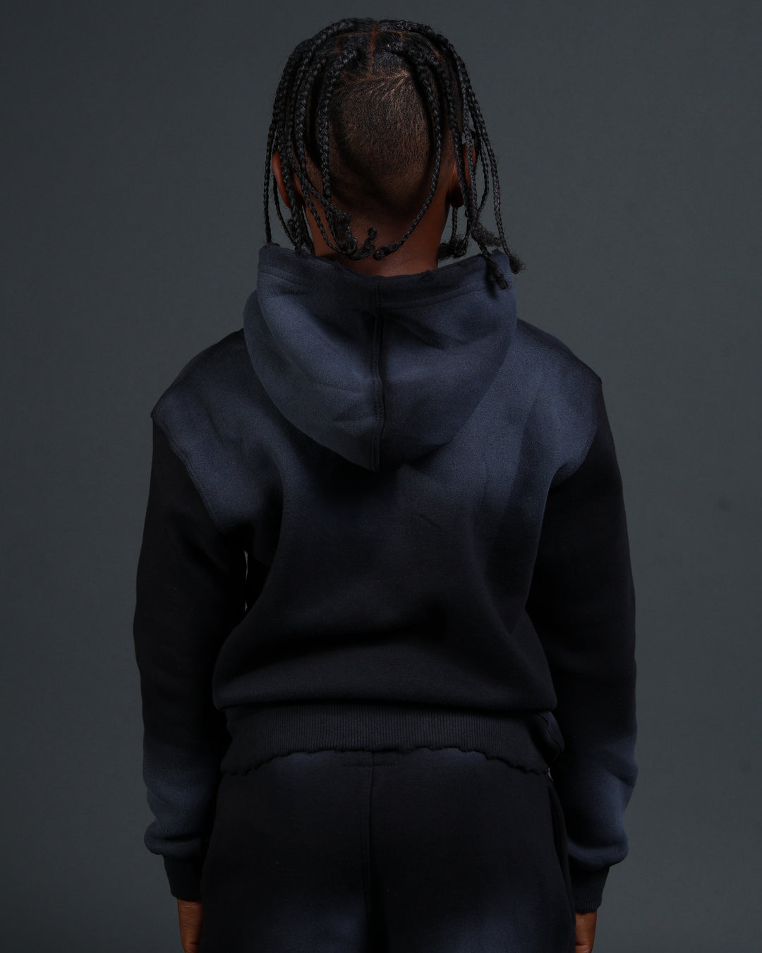 Kids Summit Hoodie in Black/White