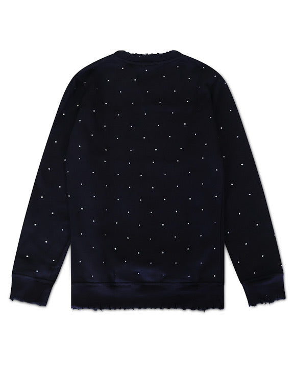 Stud Sweater in Black/White