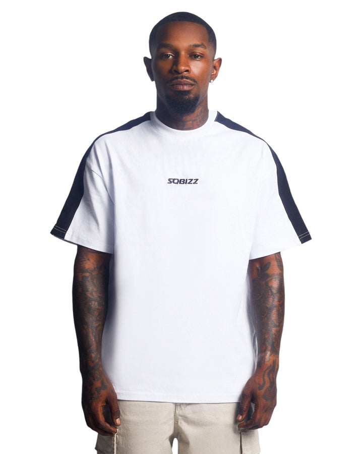 Dash Tee in White/Black