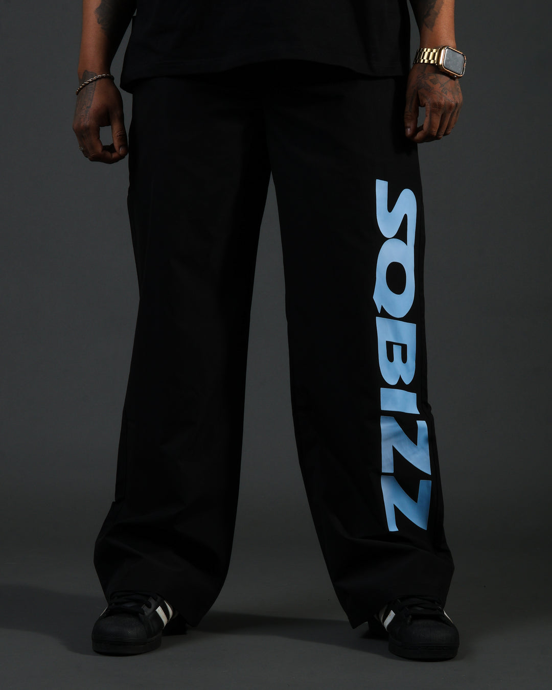 Summit Windpants - Black/Babyblue