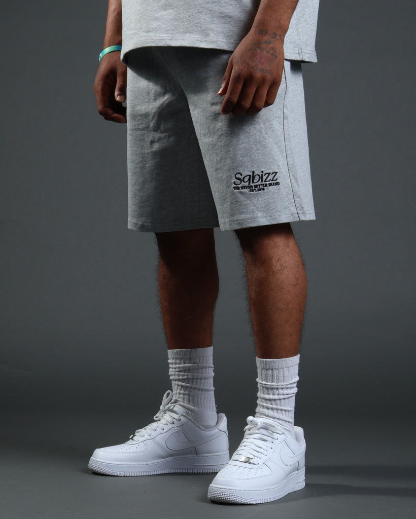 Tシャツ・カットソー UMBRO Nylon spandex short sleeve piste gray khakiUP121SWT31 Prestige Shorts in Grey/Black – SQBIZZ