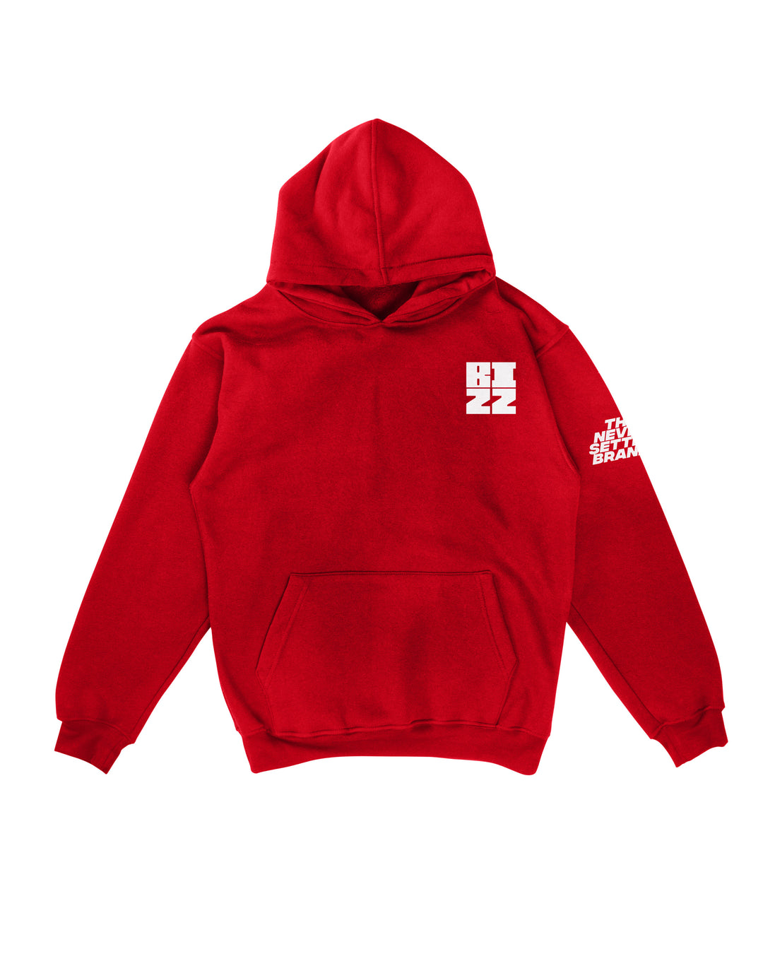 Bizz Hoodie in Red/White