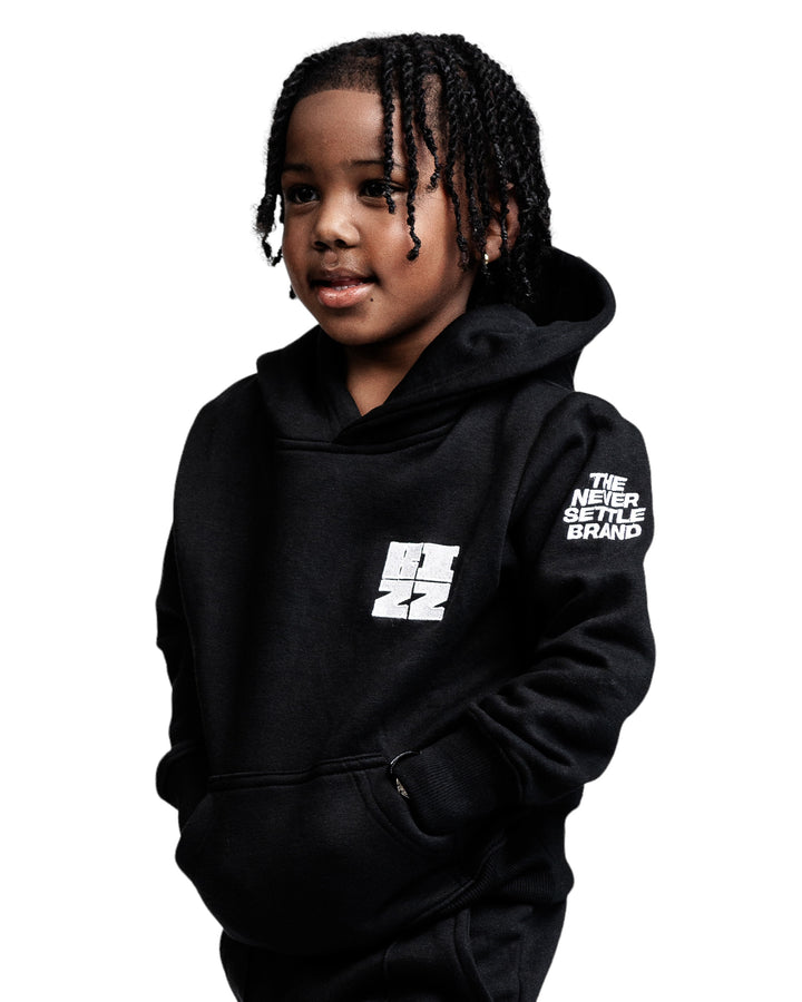 Kids Bizz Hoodie in Black