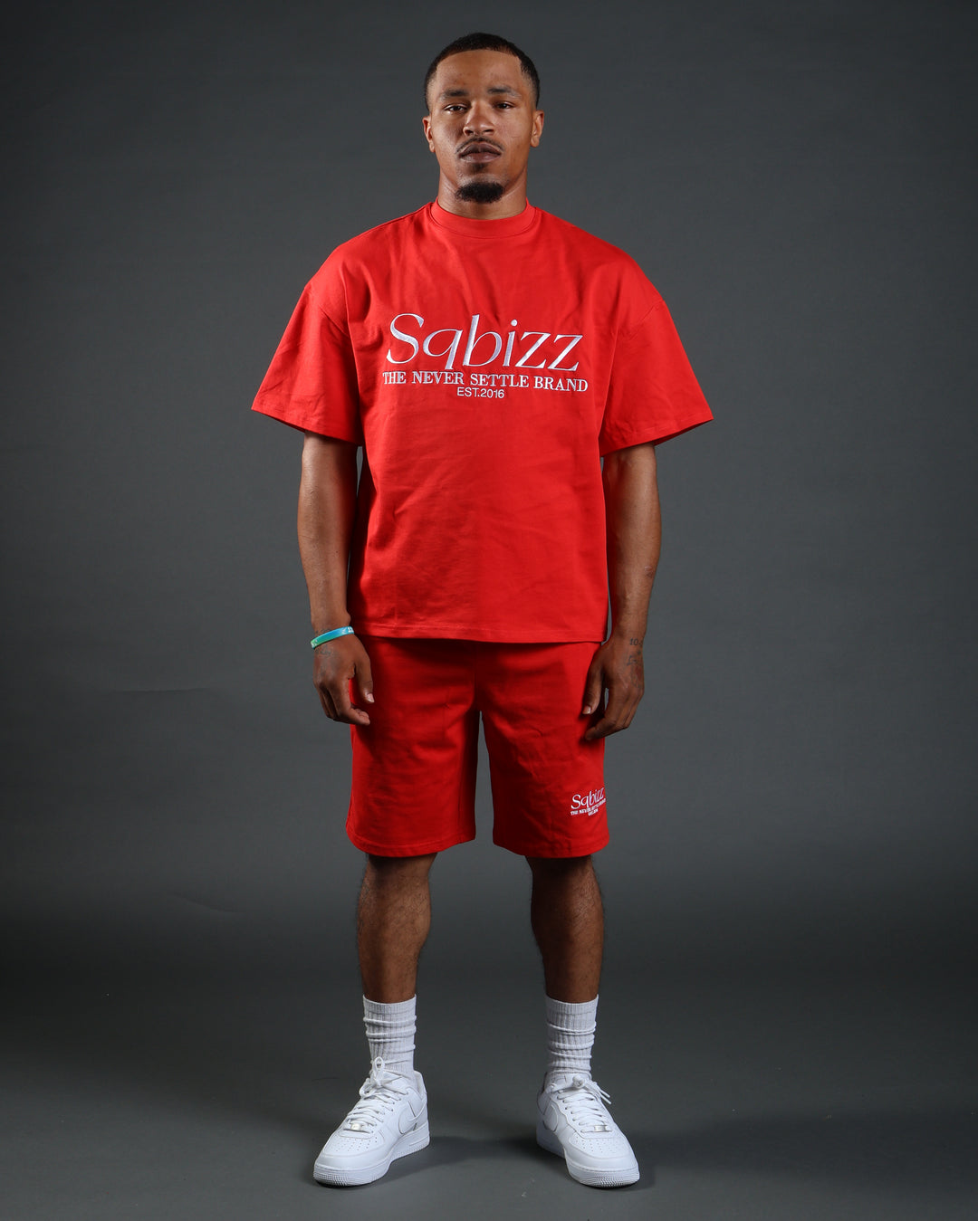 Prestige Tee in Red/White
