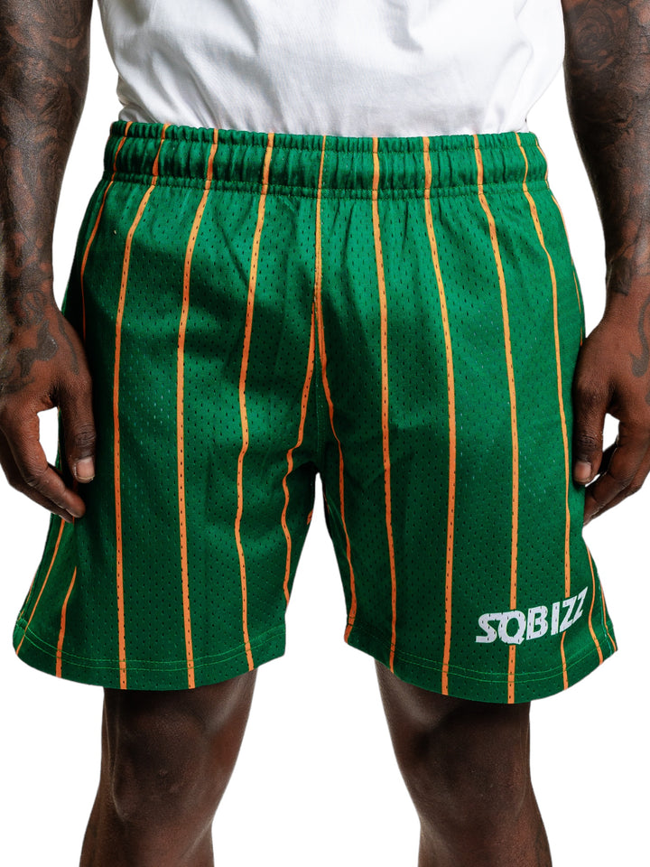 Alumni Shorts in Green/Orange/White