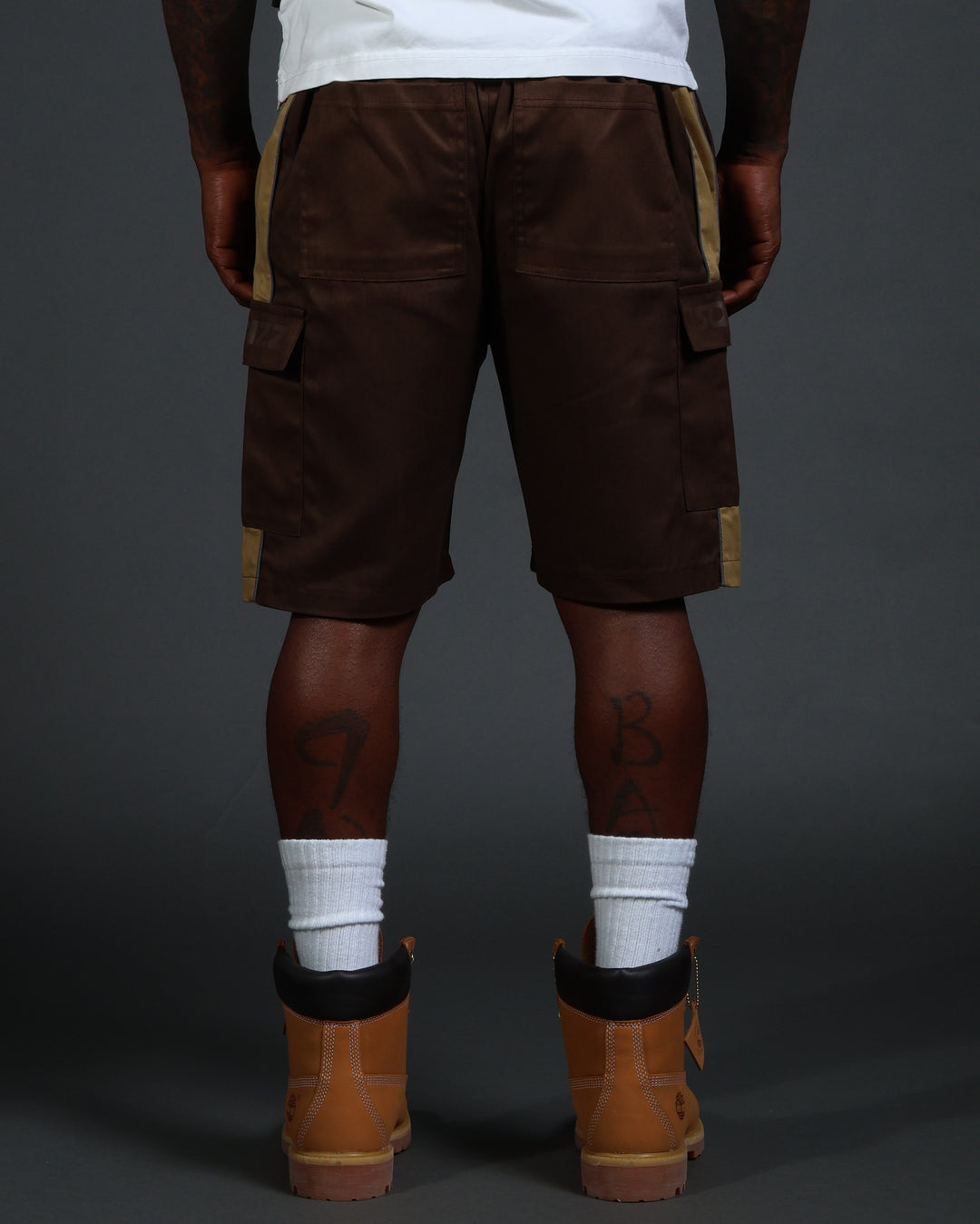 V2 Hussle Shorts in Brown/Khaki