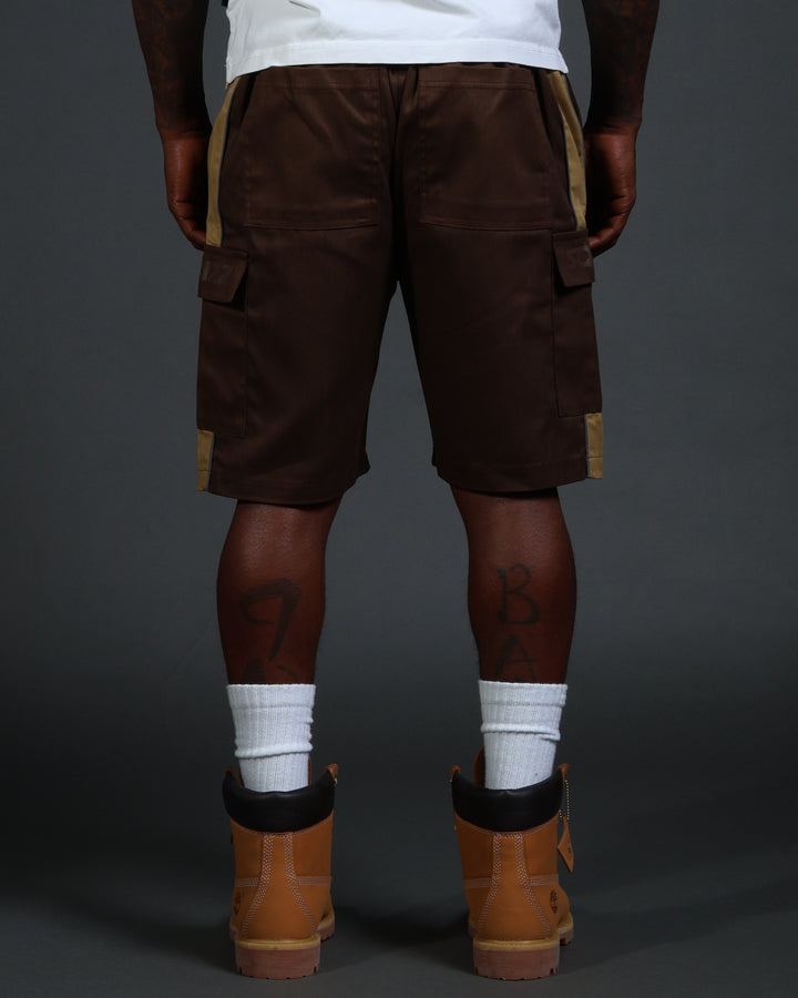 V2 Hussle Shorts in Brown/Khaki