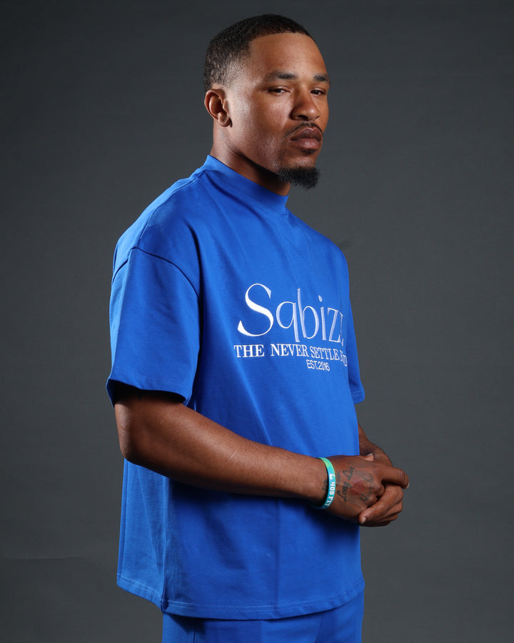 Prestige Tee in Royal/White