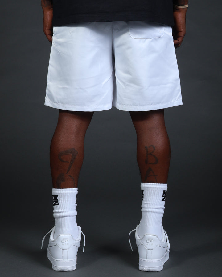Club Shorts in White/Black