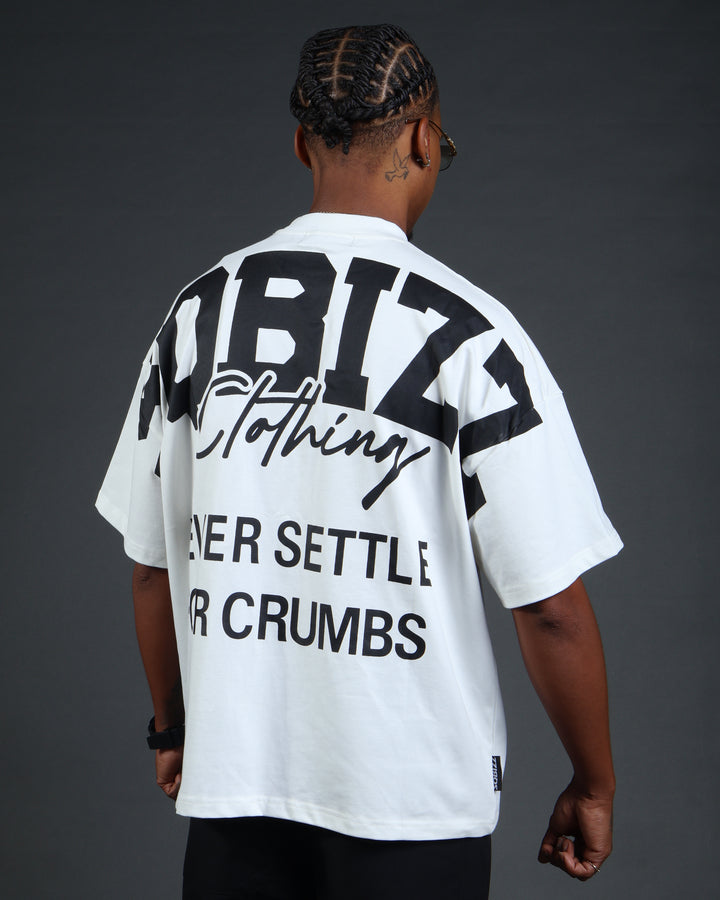 Motto Tee In White/Black