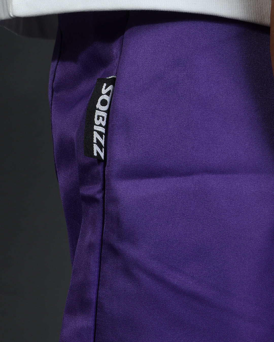 Club Shorts in Purple/White