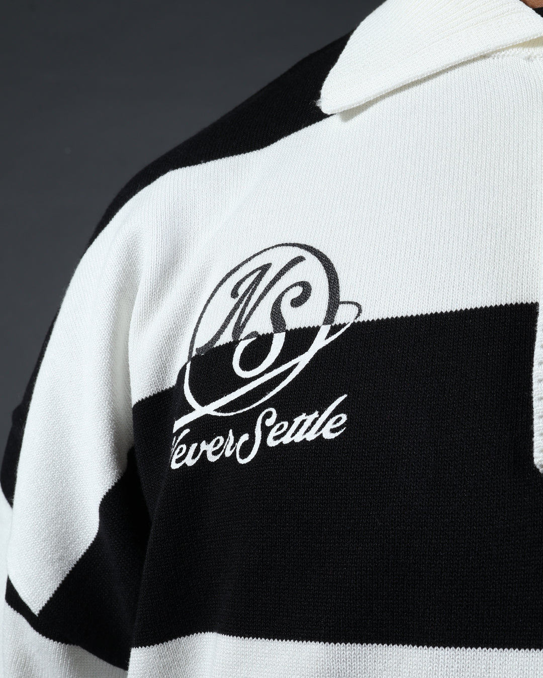 Prestige Polo in Black/White