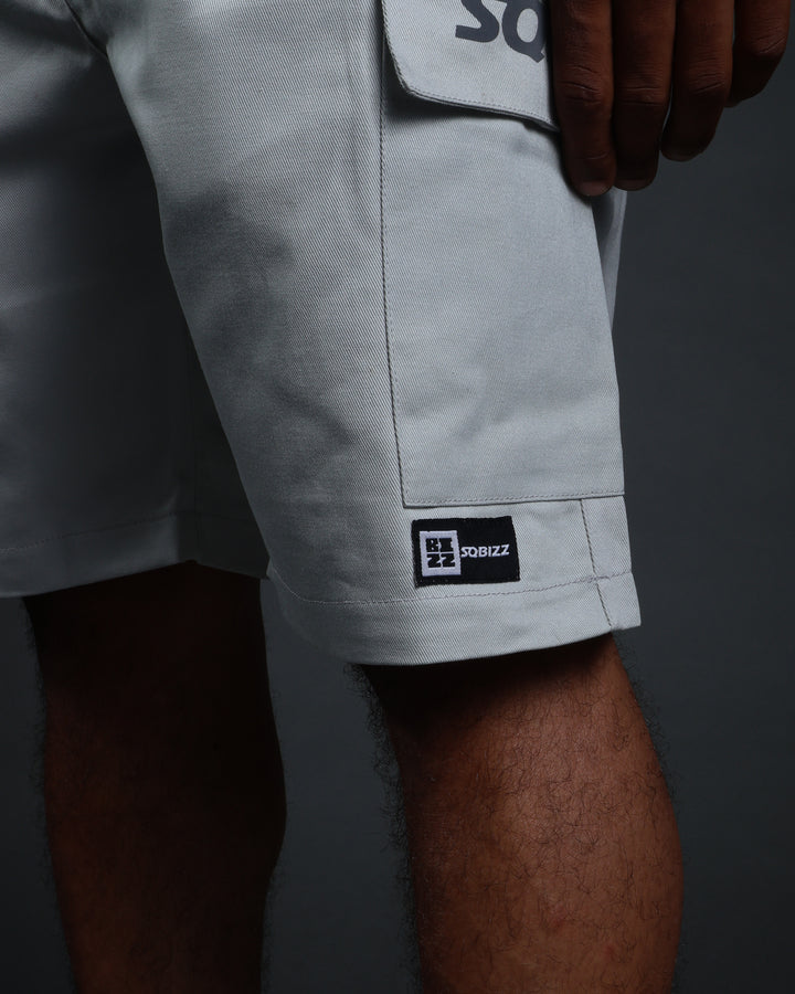 Hussle Work Shorts in Grey