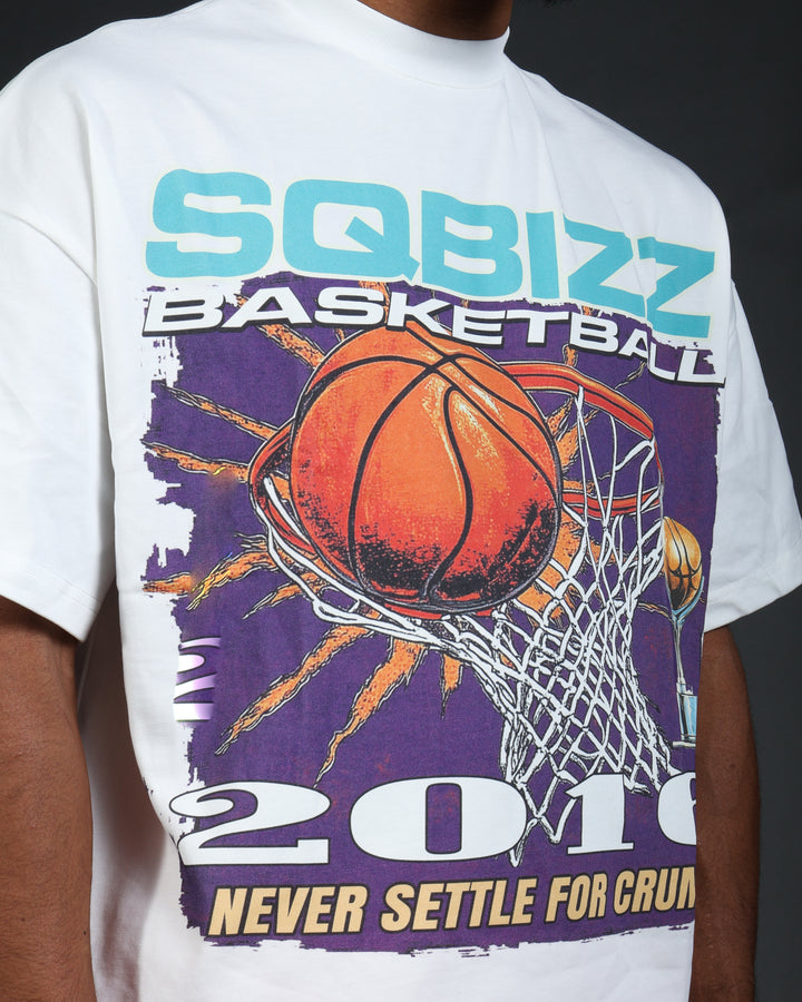 Above The Rim Tee in White