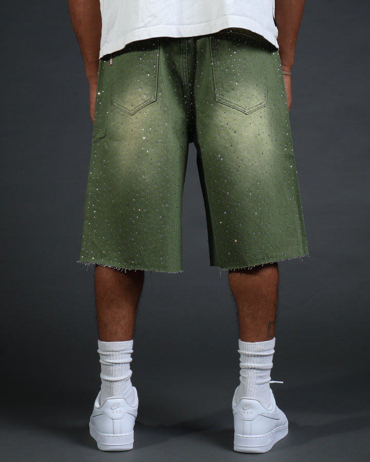 Starlit Jorts in Olive