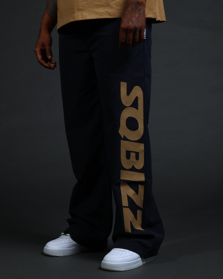 Summit Windpants in Navy/Wheat