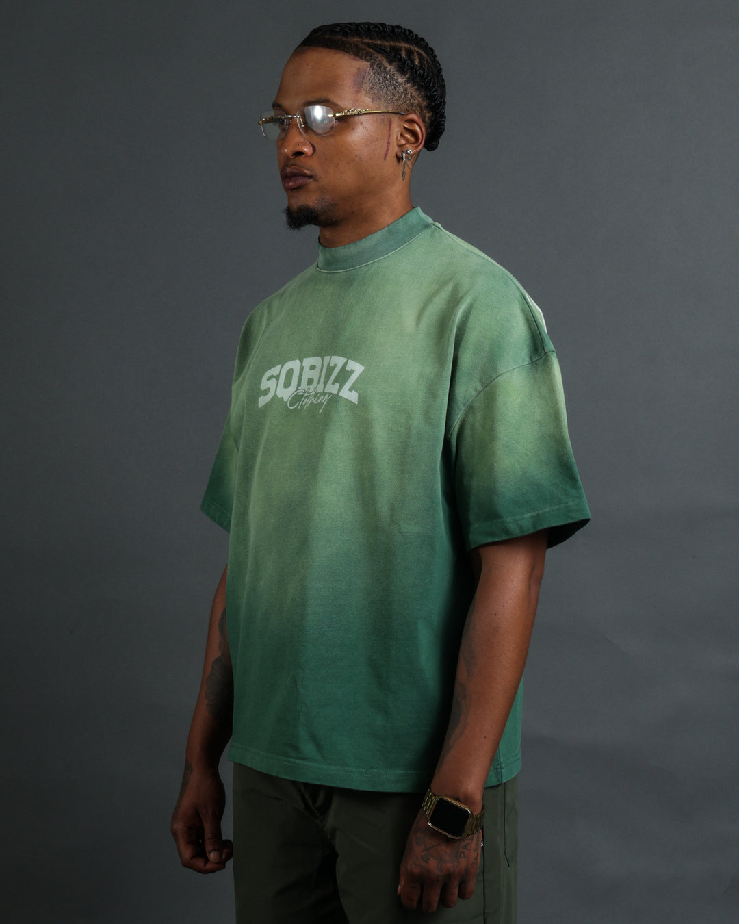 Motto Tee - Vintage Green