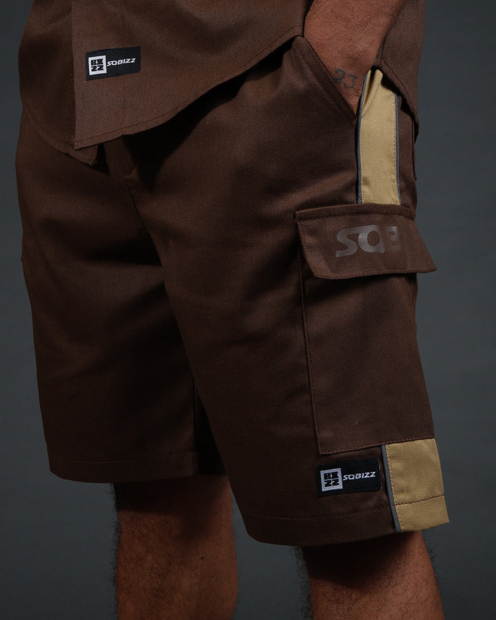 V2 Hussle Shorts in Brown/Khaki