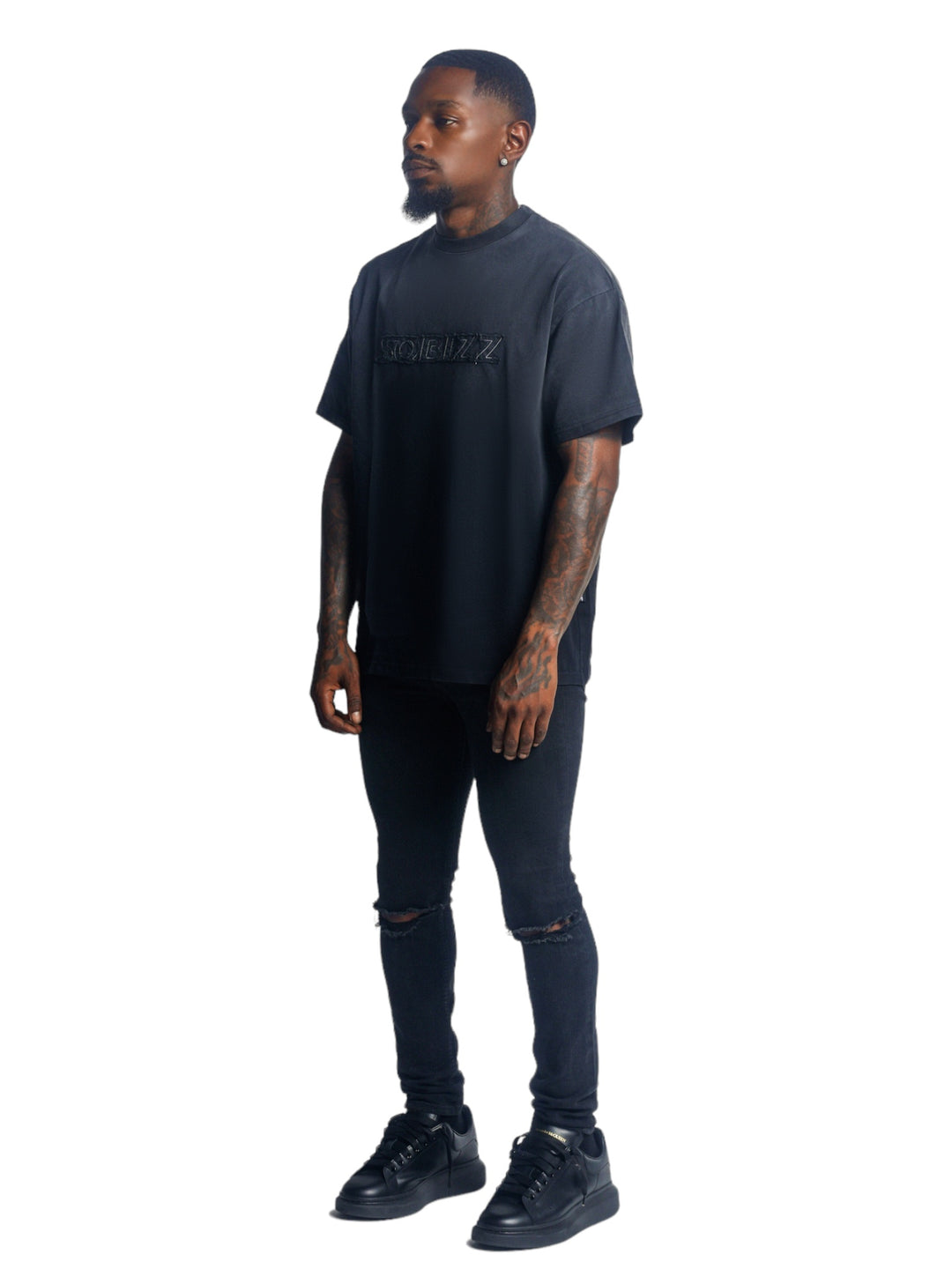 Slate Tee Black Washed