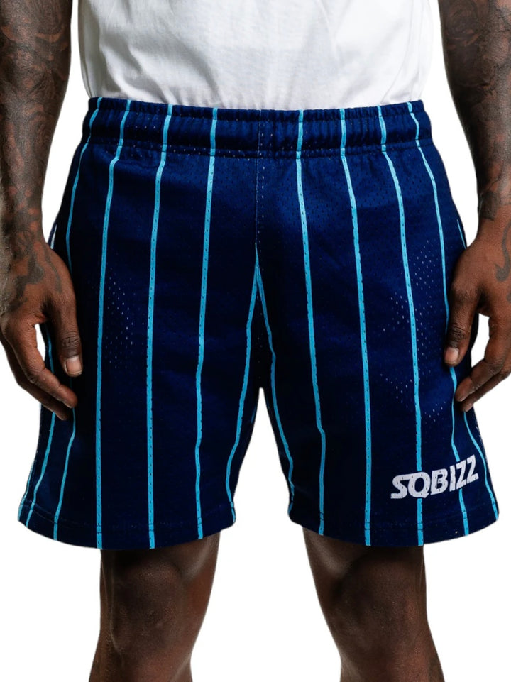 Alumni Shorts in Navy/Babyblue/White