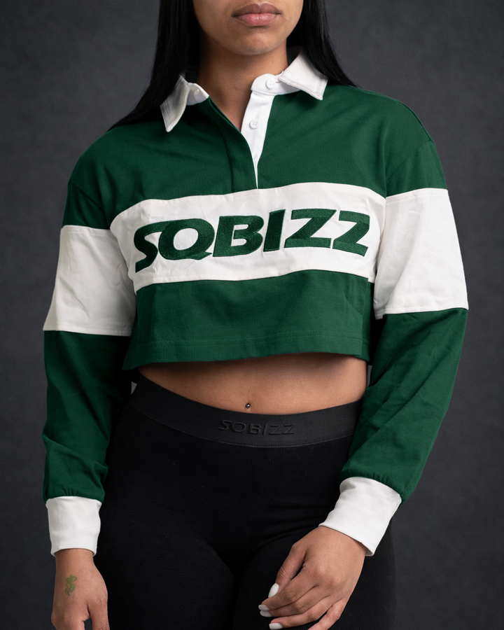Women Ace Polo in Darkgreen/White