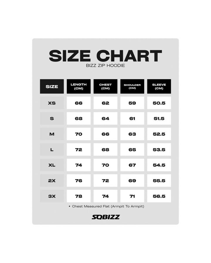 Bizz Zip Hoodie in Red/White