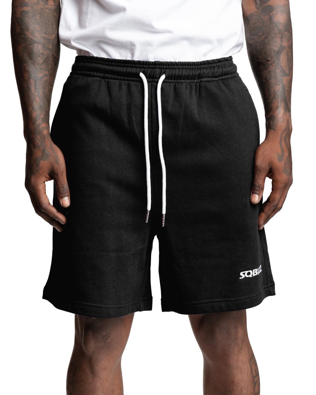 Centre Shorts in Black/White